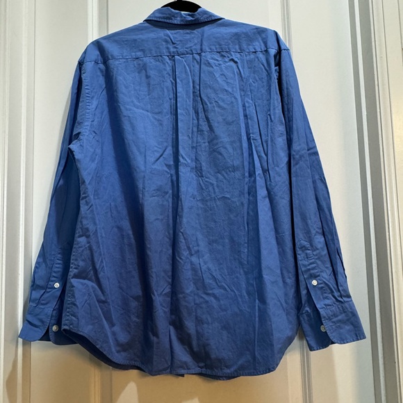 Ralph Lauren Button Down Shirt Long Sleeves Sz14 Blue Armpit To Armpit 22” - Picture 6 of 6